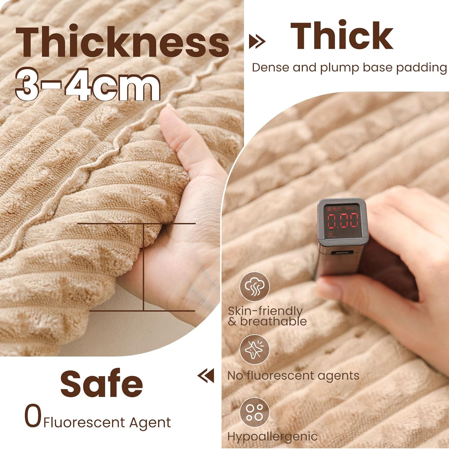 Couch Cover for Dogs Washable, Non-Slip Pet Couch Covers for Sofa, Fuzzy Dog Couch Cover Blanket, Thick, Soft, Plush Couch Cushion Covers for Sofa Protector