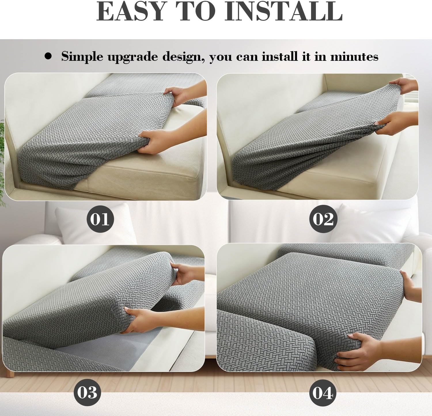 Couch Cushion Covers Sofa Covers Couch Covers for Sofa Pet Friendly Universal Sofa Covers Washable Stretch Slipcovers for Sectional Sofa